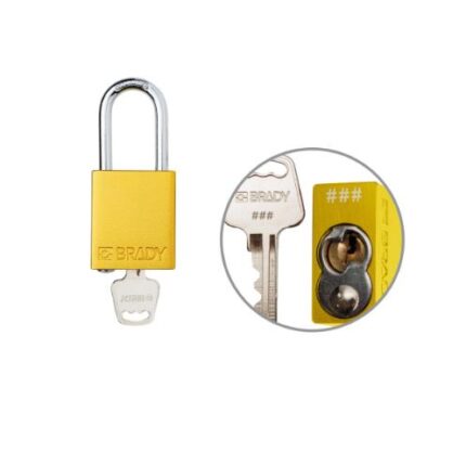 Brady_Keyed_Alike_Safety_Lockout_Padlocks_Unique_Set_AL_YLW